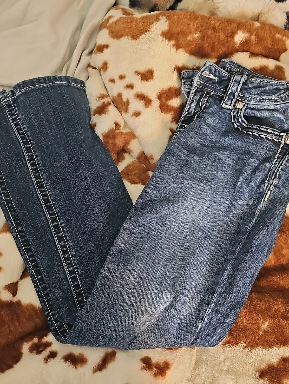Miss Me Women’s Blue Washed Denim Jeans Size 27